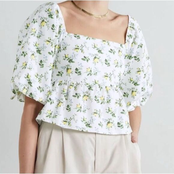 FAITHFULL THE BRAND Women's Floral Crop Top Size 10 Multicolor - Picture 5 of 13